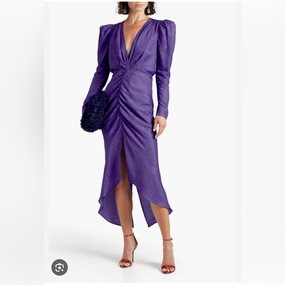 Ronny Kobo Astrid Dress in Purple Leopard Print *BRand new with tags*